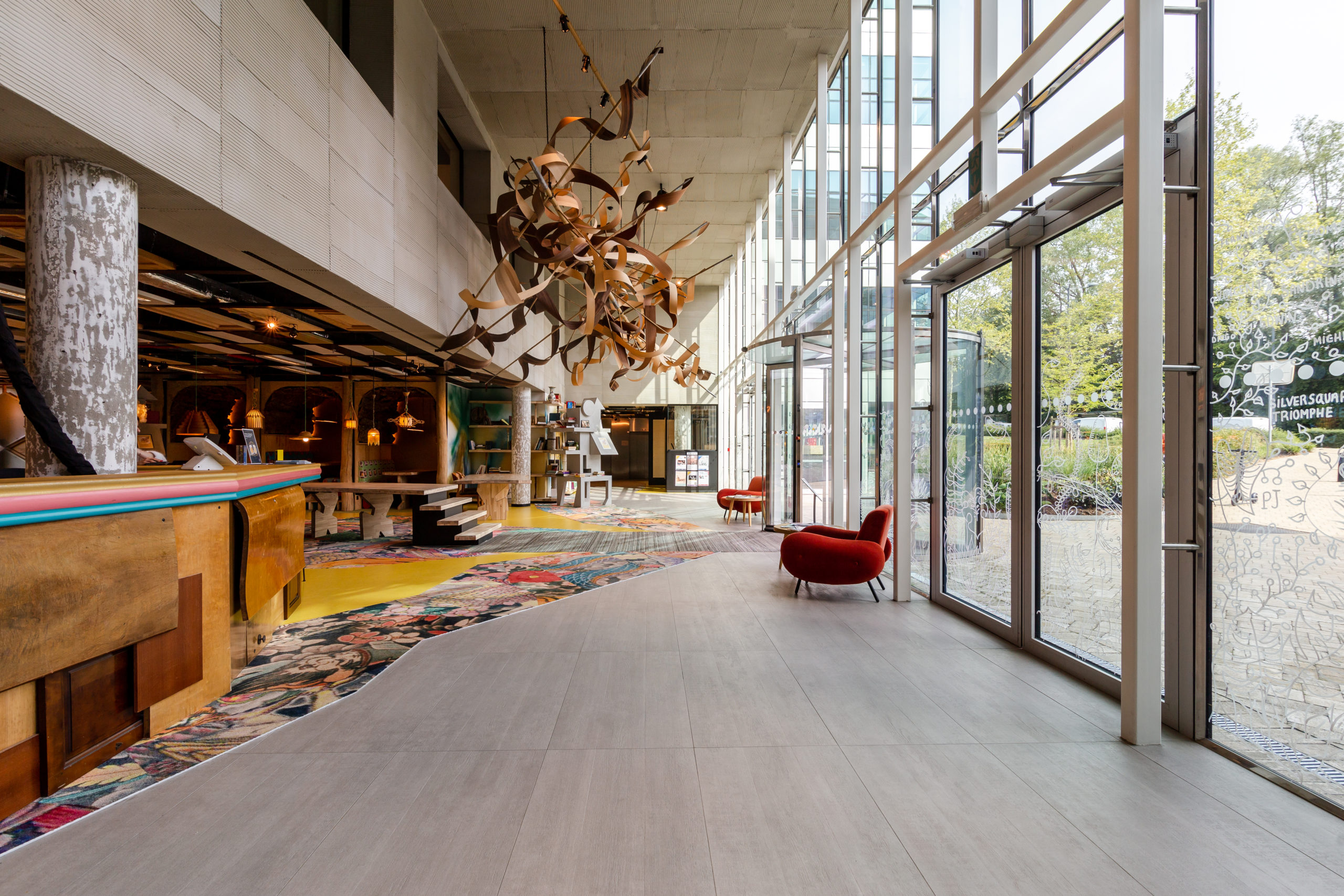 Entrée du campus acceuil ISTEC Bruxelles à Ixelles